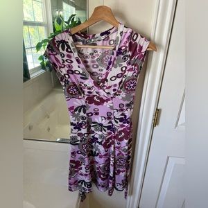 Faux wrap vintage Zeta Moda purple dress in size small/medium.